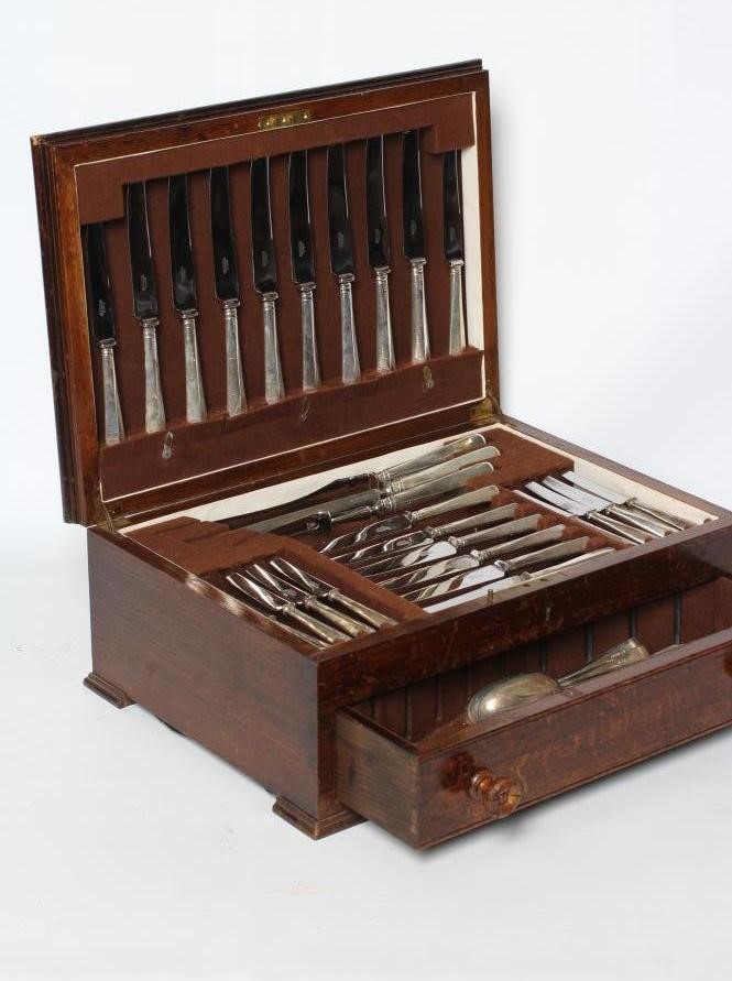 A SILVER COMPOSITE TABLE SERVICE for eight place settings Image