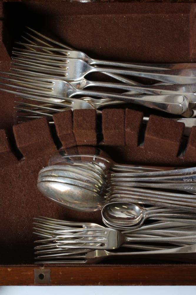 A SILVER COMPOSITE TABLE SERVICE for eight place settings Image