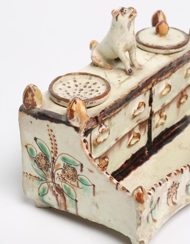 A FAIENCE DESK STANDISH Image