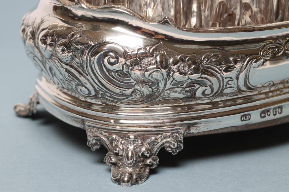 A MID VICTORIAN SILVER CRUET Image