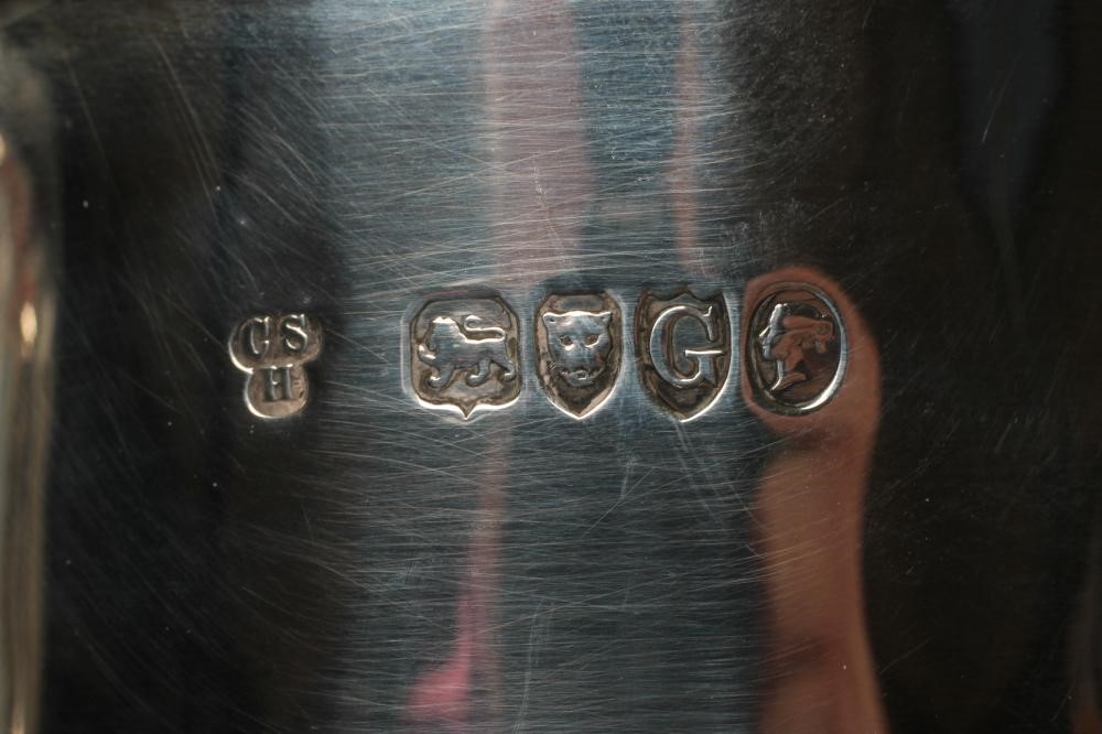 A VICTORIAN SILVER ALE JUG Image