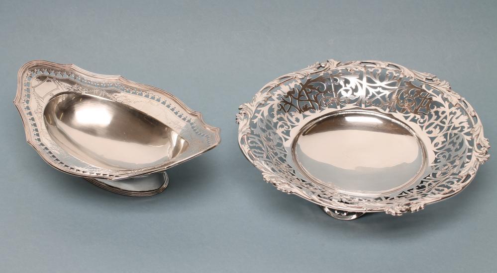 AN EDWARDIAN SILVER DISH Image