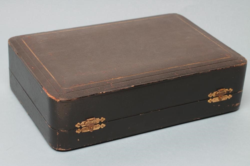 AN ARTS AND CRAFTS SILVER SEVEN PIECE CRUET Image