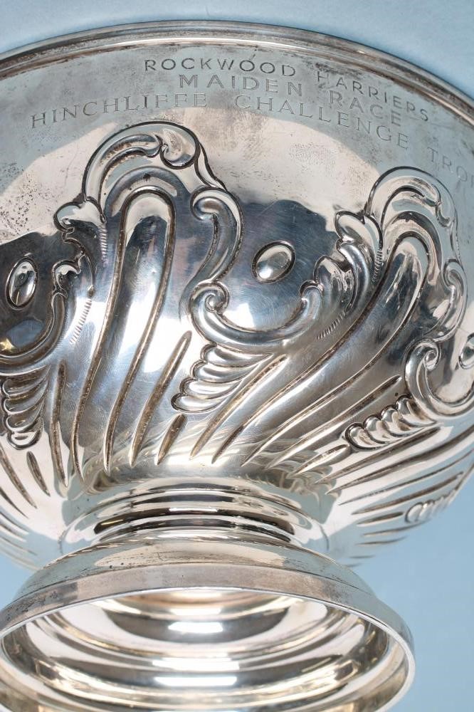 AN EDWARDIAN SILVER ROSE BOWL Image