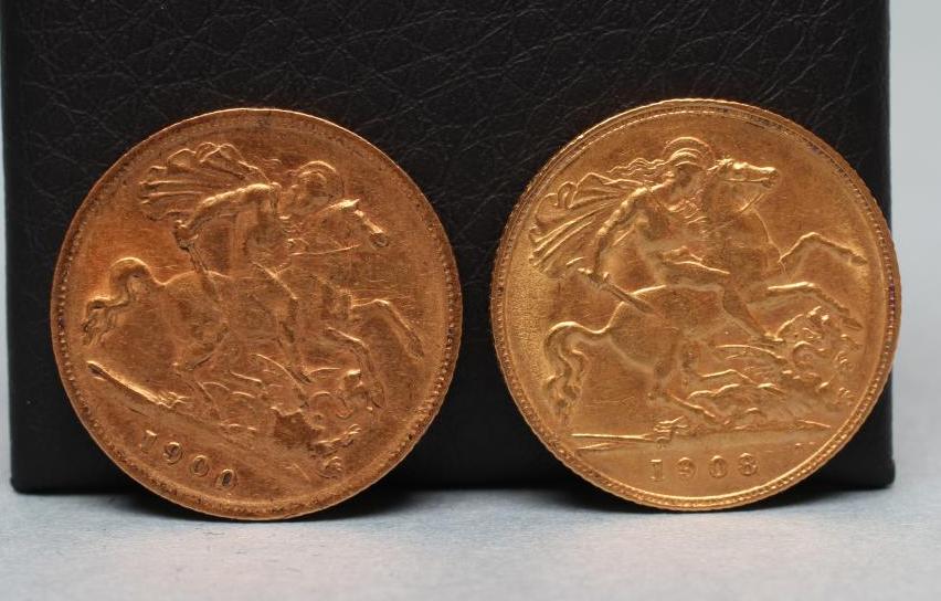 A VICTORIA OH GOLD HALF SOVEREIGN Image