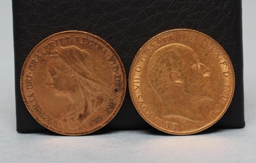 A VICTORIA OH GOLD HALF SOVEREIGN Image