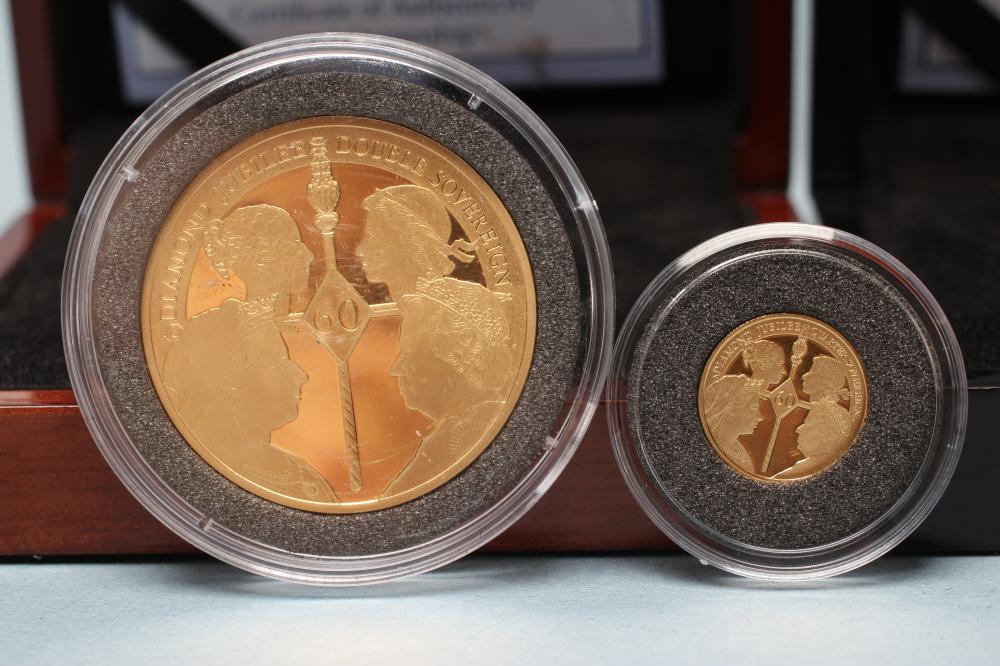 AN ELIZABETH II DOUBLE JUBILEE PORTRAIT DOUBLE GOLD SOVEREIGN Image