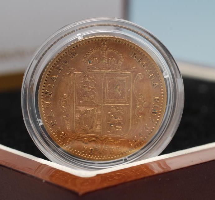 A VICTORIA JH GOLD HALF SOVEREIGN Image