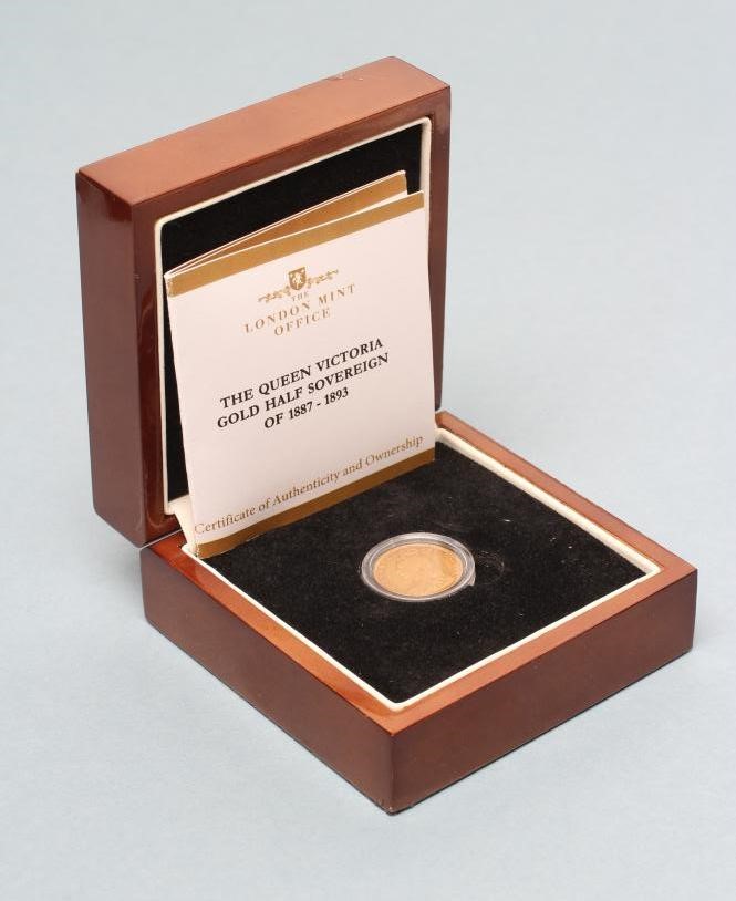 A VICTORIA JH GOLD HALF SOVEREIGN Image