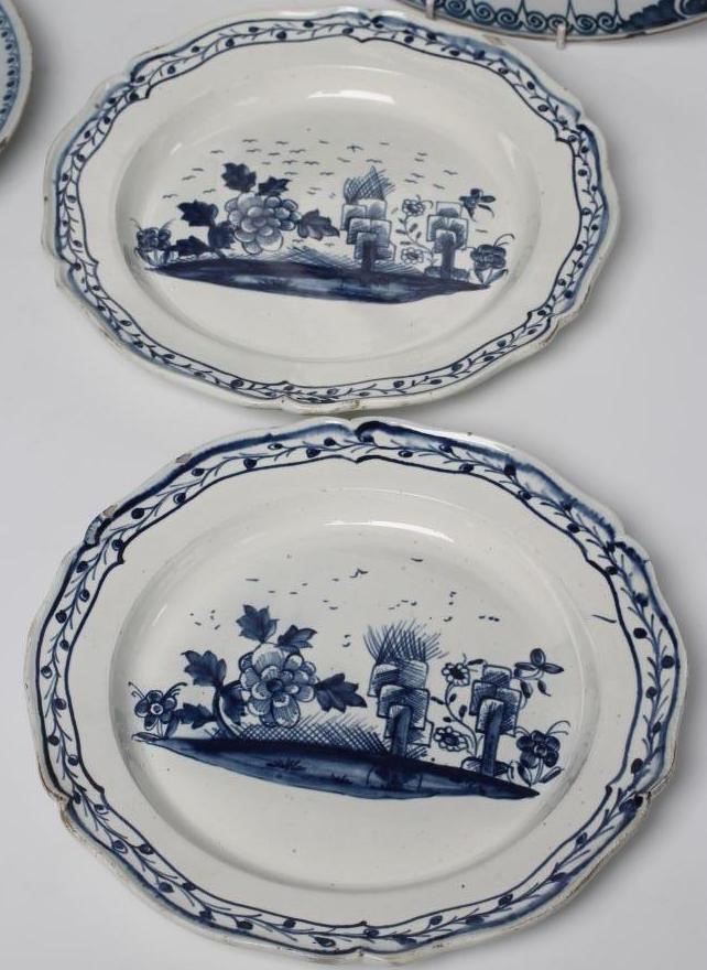 A COLLECTION OF LONDON AND OTHER ENGLISH BLUE AND WHITE DELFT Image