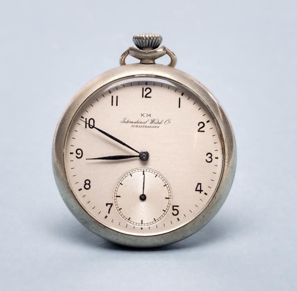 AN IWC SCHAFFHAUSEN KREIGSMARINE TOP WIND POCKET WATCH Image
