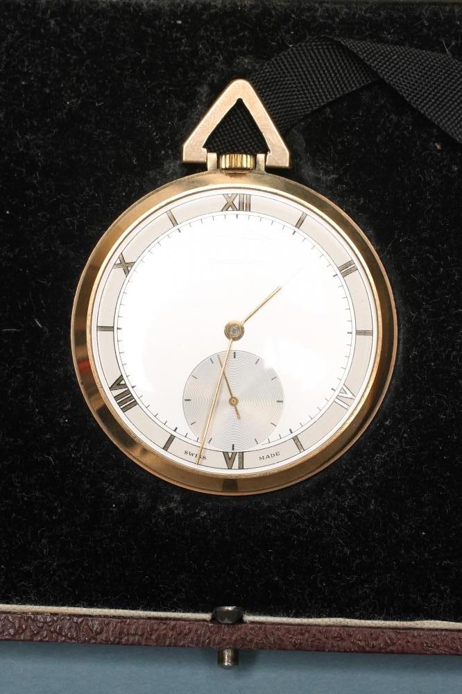 A GARRARD'S 9CT GOLD TOP WIND DRESS WATCH Image