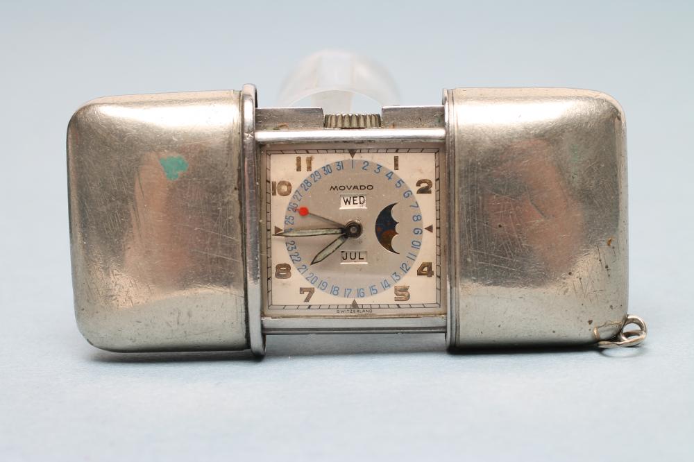 A MOVADO SELF-WINDING POCKET WATCH Image