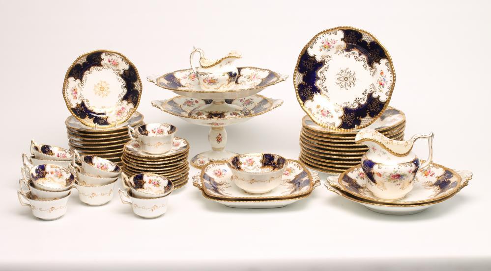 A COALPORT CHINA PART TEA AND DESSERT SERVICE Image