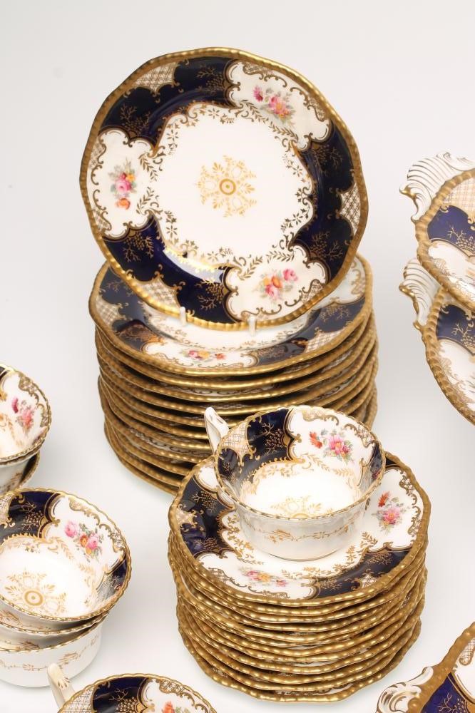 A COALPORT CHINA PART TEA AND DESSERT SERVICE Image