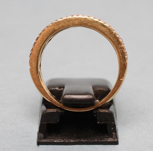 A SAPPHIRE AND DIAMOND HALF HOOP ETERNITY RING similar to the previous lot Image