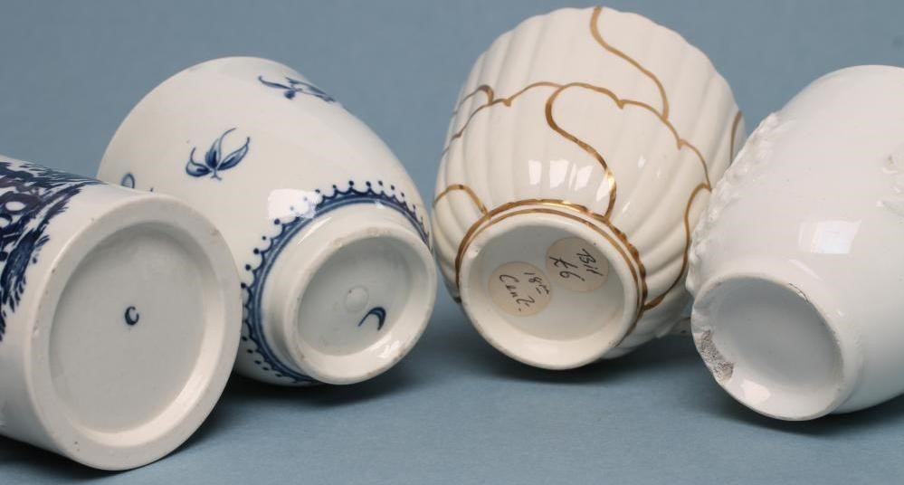 A BOW BLANC DE CHINE PORCELAIN COFFEE CUP Image