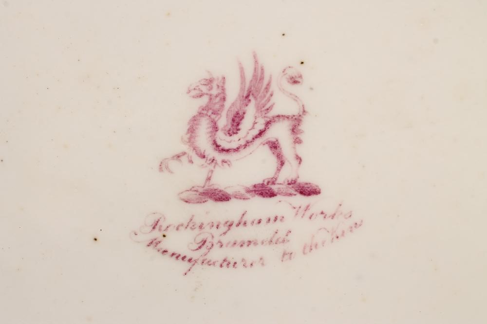 A ROCKINGHAM PORCELAIN BASKET Image