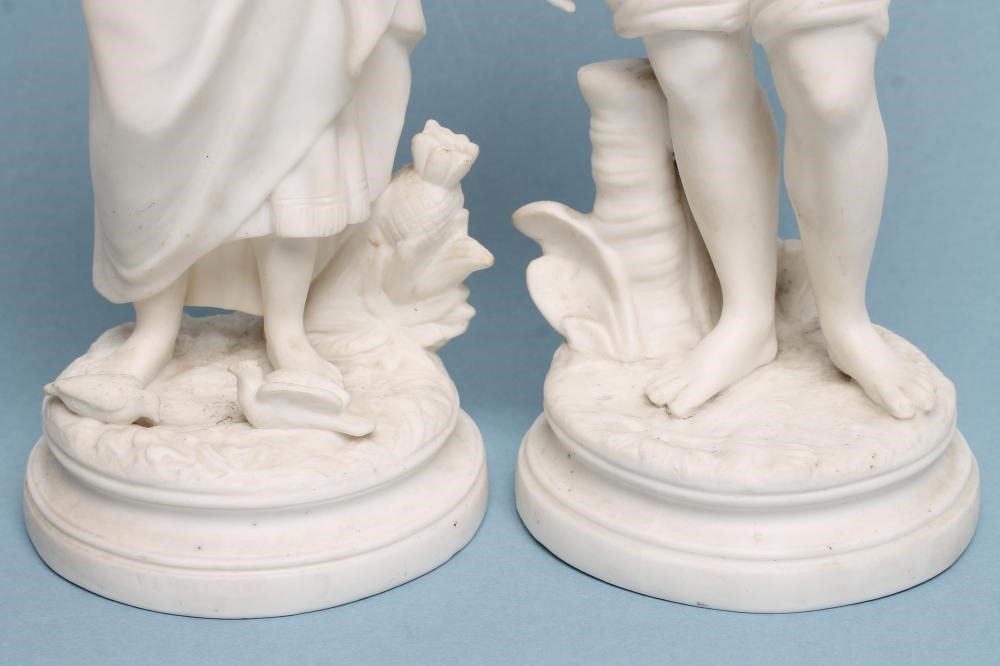 A PAIR OF VICTORIAN PARIAN FIGURES Image