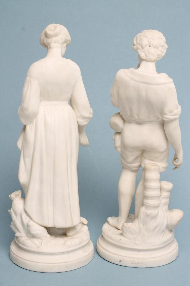 A PAIR OF VICTORIAN PARIAN FIGURES Image
