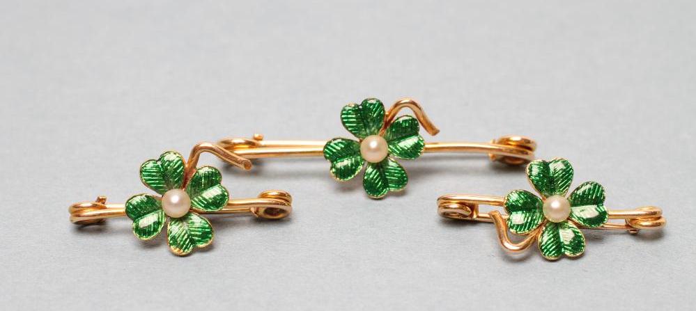 A SET OF THREE LATE VICTORIAN TIE PINS Image