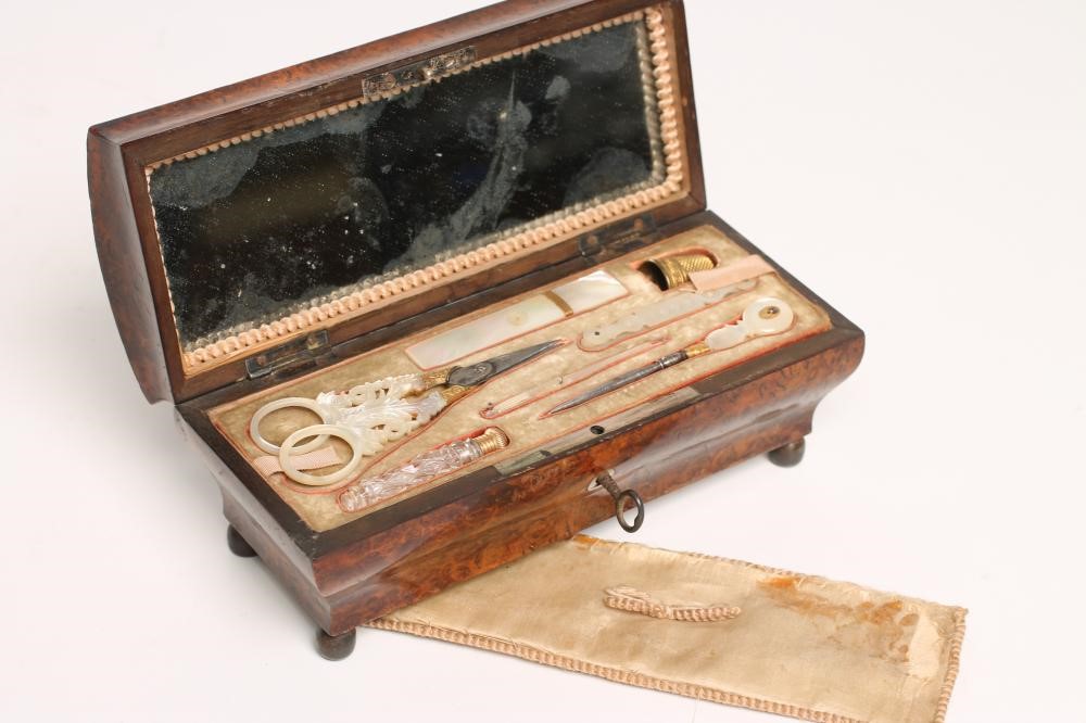 A PALAIS ROYAL SEWING CASKET Image