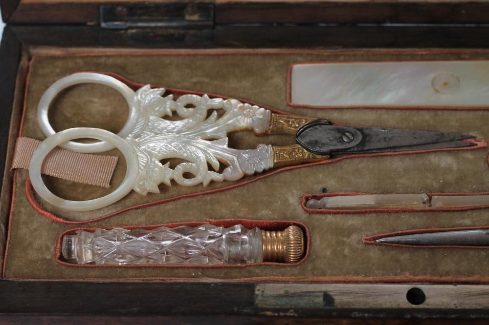 A PALAIS ROYAL SEWING CASKET Image