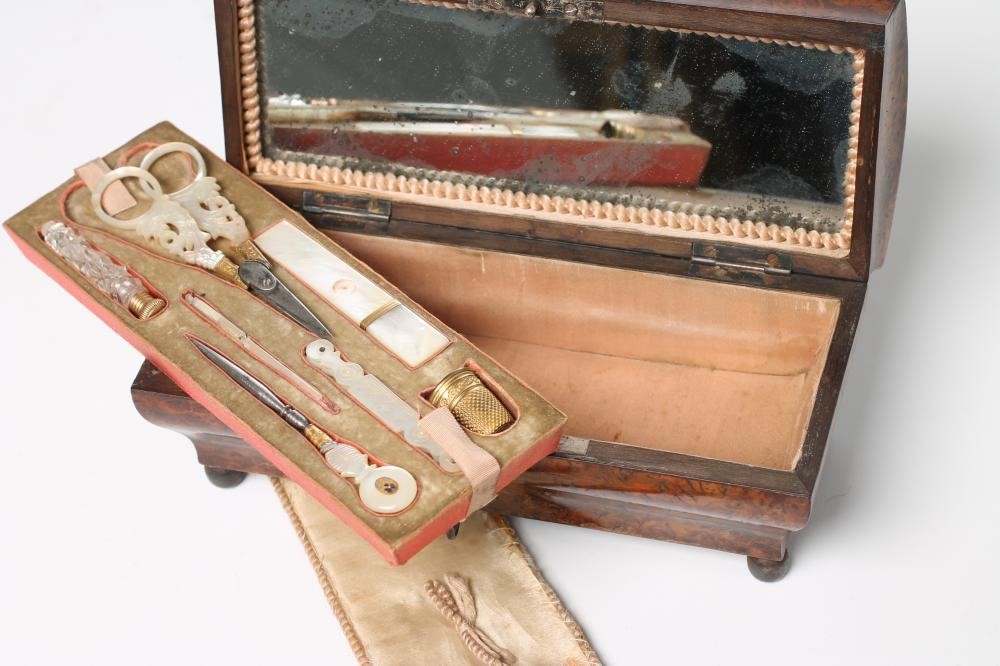 A PALAIS ROYAL SEWING CASKET Image