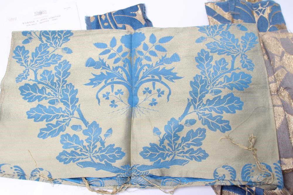 OF ROYAL INTEREST - a sample piece of "Queensway Tissue" woven by Warner & Sons Ltd. Image