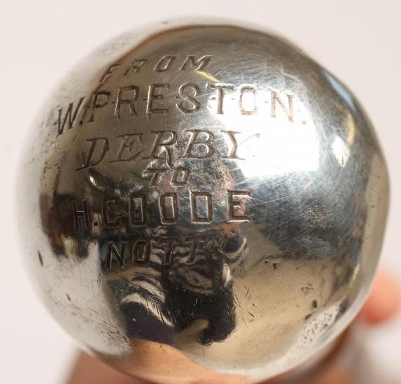 A LATE VICTORIAN PRESENTATION HORSE MEASURING WALKING CANE Image