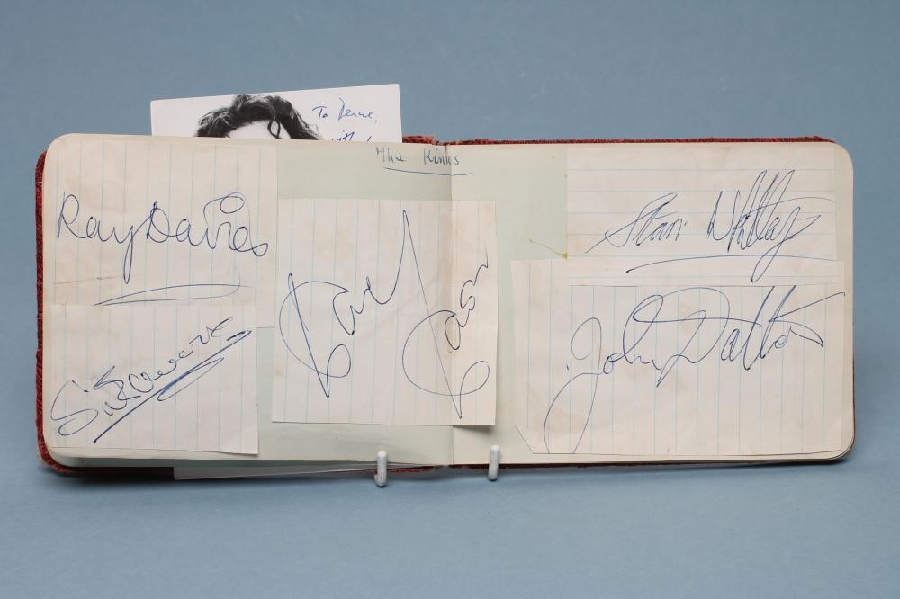 AN AUTOGRAPH ALBUM including The Kinks Image