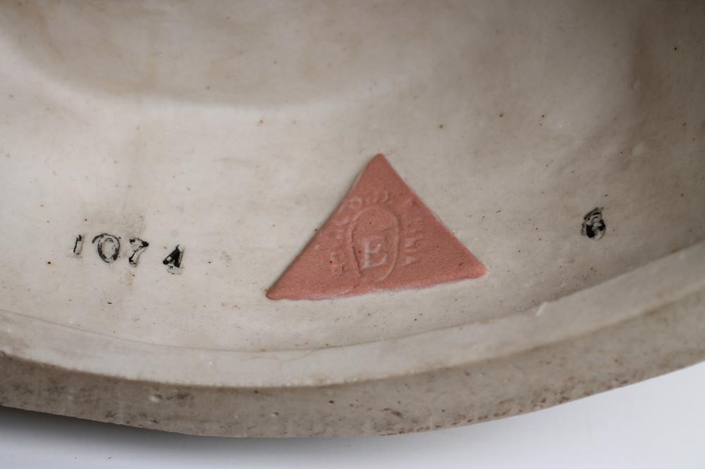 A MATCHED PAIR OF ROYAL DUX BISQUE PORCELAIN FIGURES Image