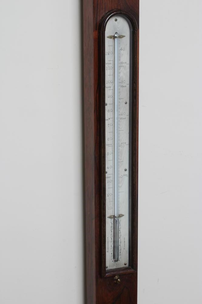 A ROSEWOOD CASED STICK BAROMETER Image