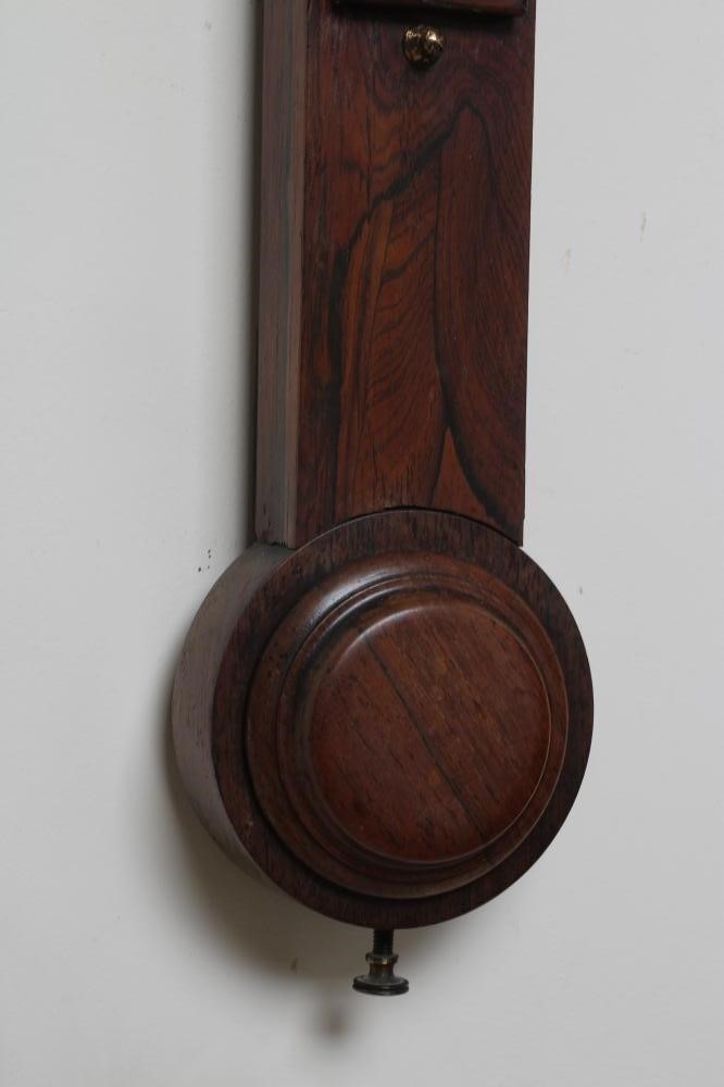 A ROSEWOOD CASED STICK BAROMETER Image
