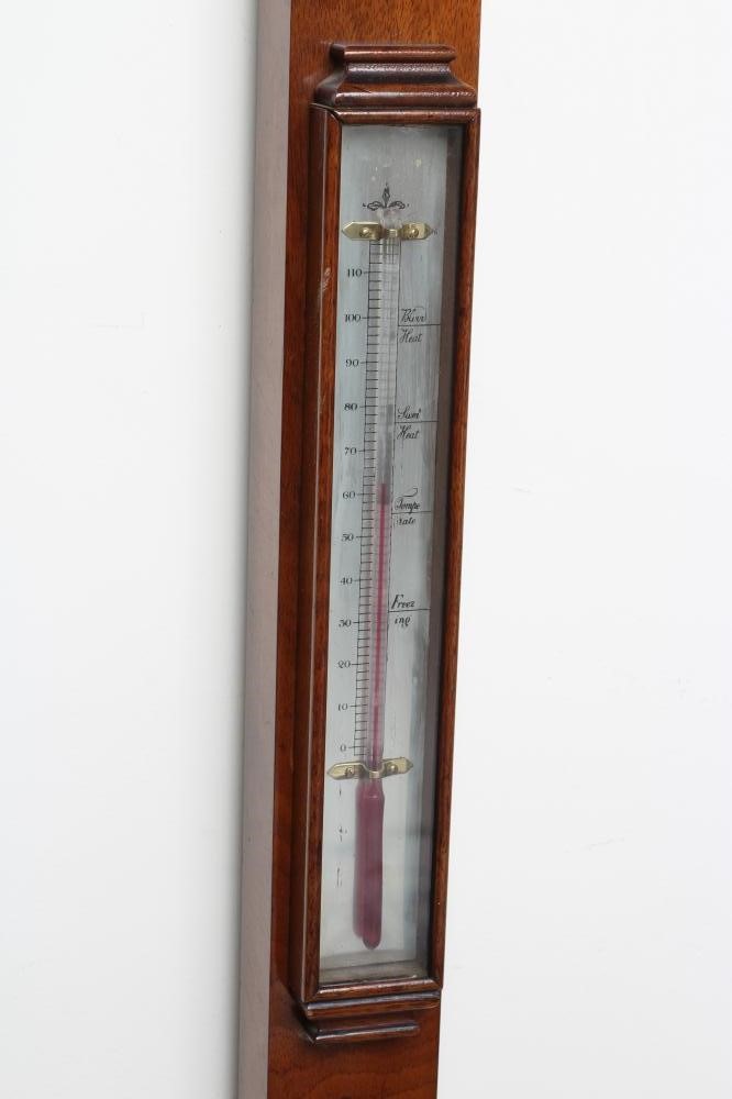 A MAHOGANY CASED STICK BAROMETER Image