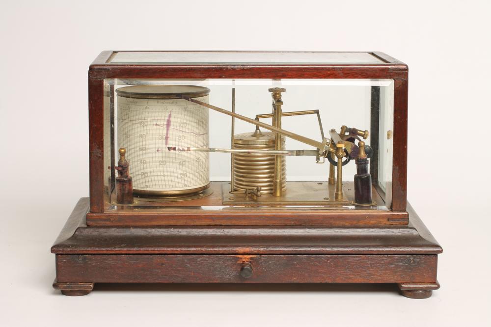 A MAHOGANY CASED BAROGRAPH by Short and Mason Image