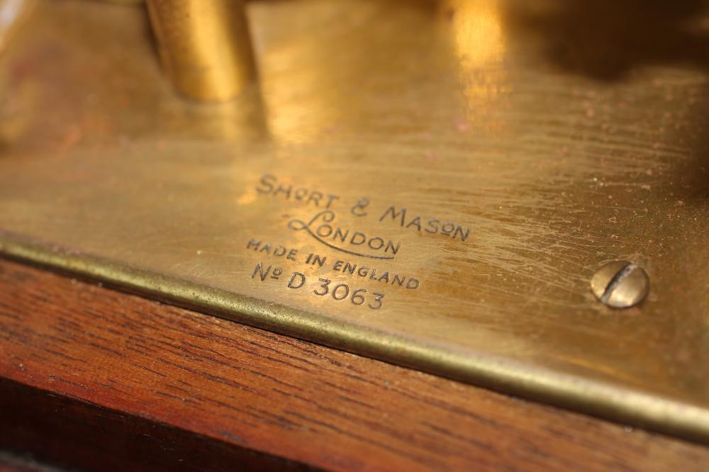 A MAHOGANY CASED BAROGRAPH by Short and Mason Image