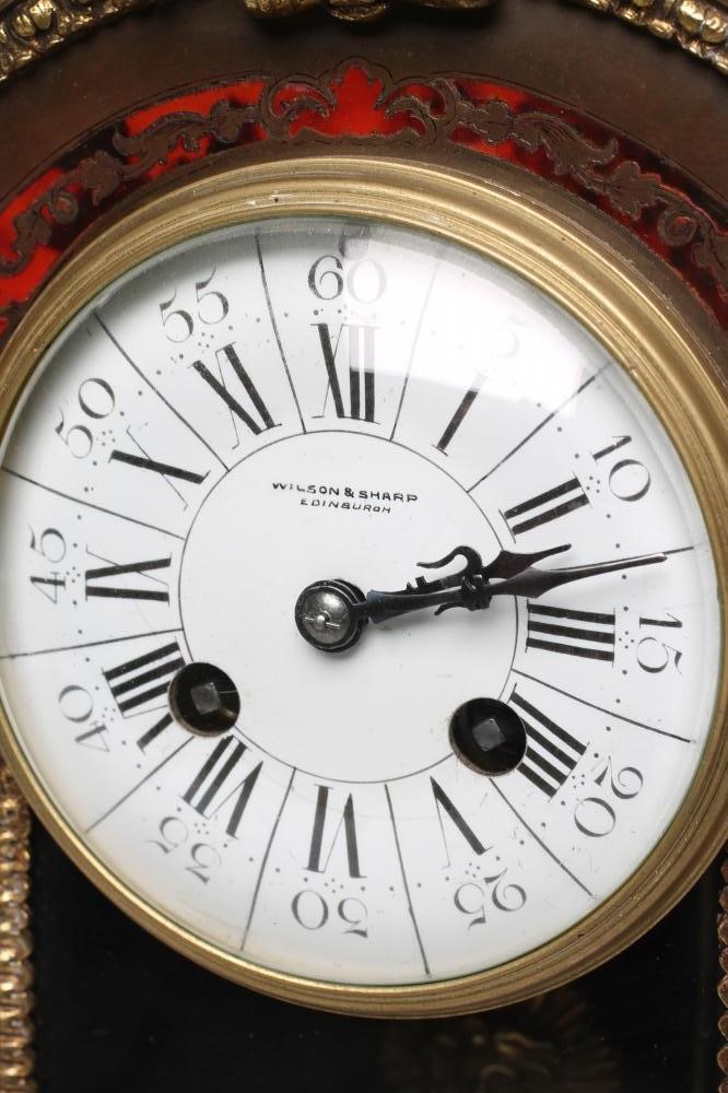 A FRENCH "BOULLE" CASED MANTEL CLOCK by Marli Image