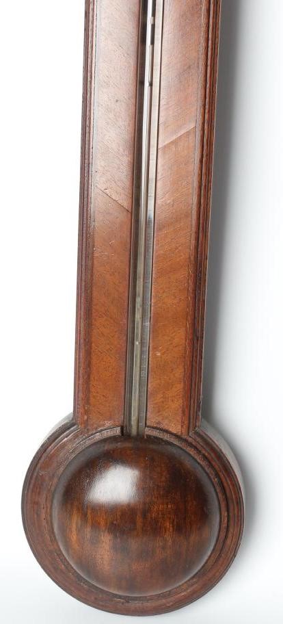 A MAHOGANY STICK BAROMETER signed Wicecia Gobby Image