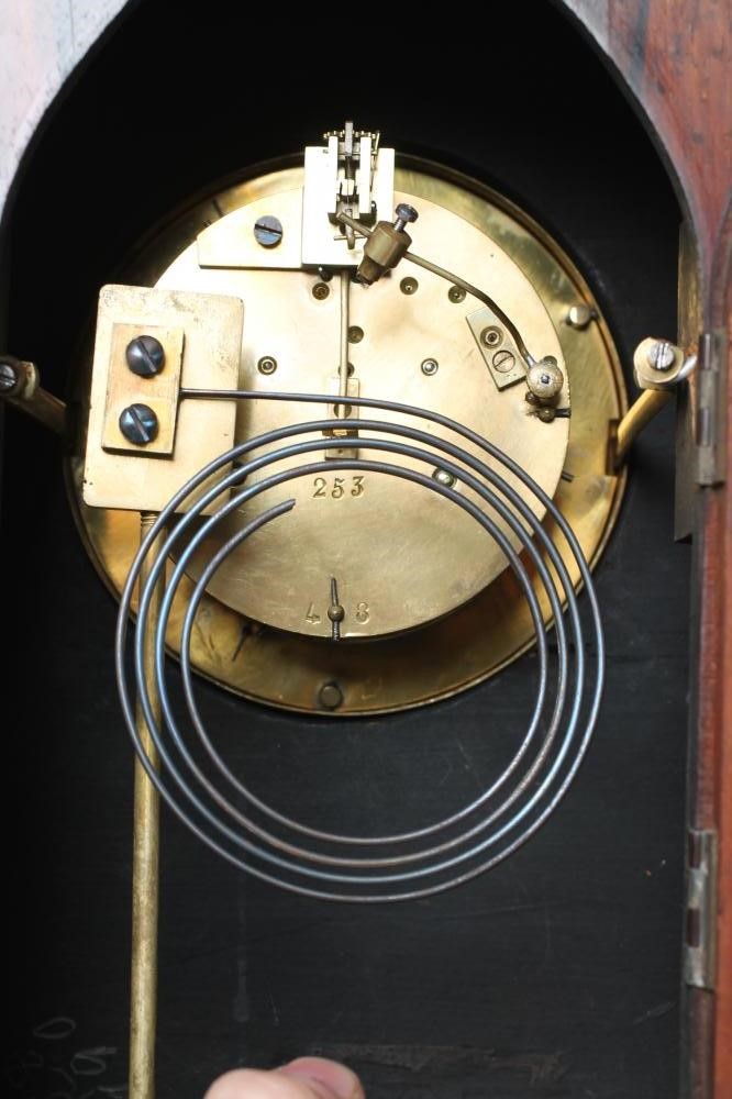 AN EDWARDIAN ROSEWOOD CASED TABLE CLOCK Image