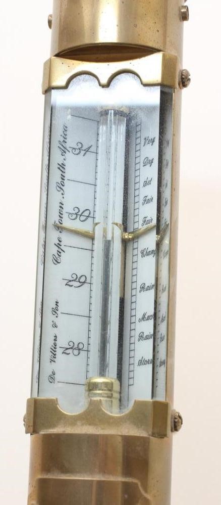 A MARINE BAROMETER by De Villiers & Son Image