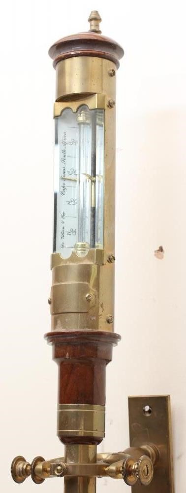 A MARINE BAROMETER by De Villiers & Son Image