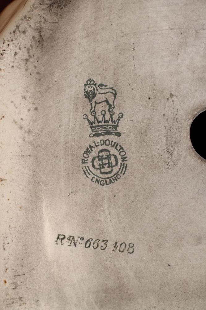 "TAM O'SHANTER" - A Royal Doulton earthenware model of a bulldog wearing a trench coat Image