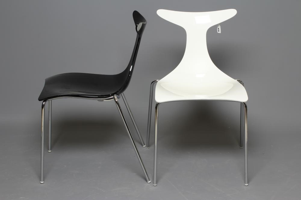 TWO GINO CAROLLO DESIGN FOR CIACCI KREATY SIDE CHAIRS Image