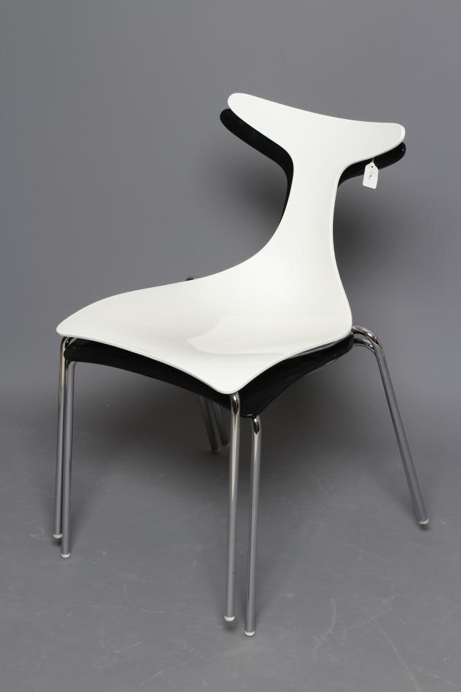 TWO GINO CAROLLO DESIGN FOR CIACCI KREATY SIDE CHAIRS Image