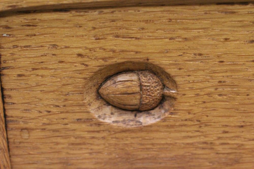 AN ADZED OAK BOOKCASE by Alan Grainger Image