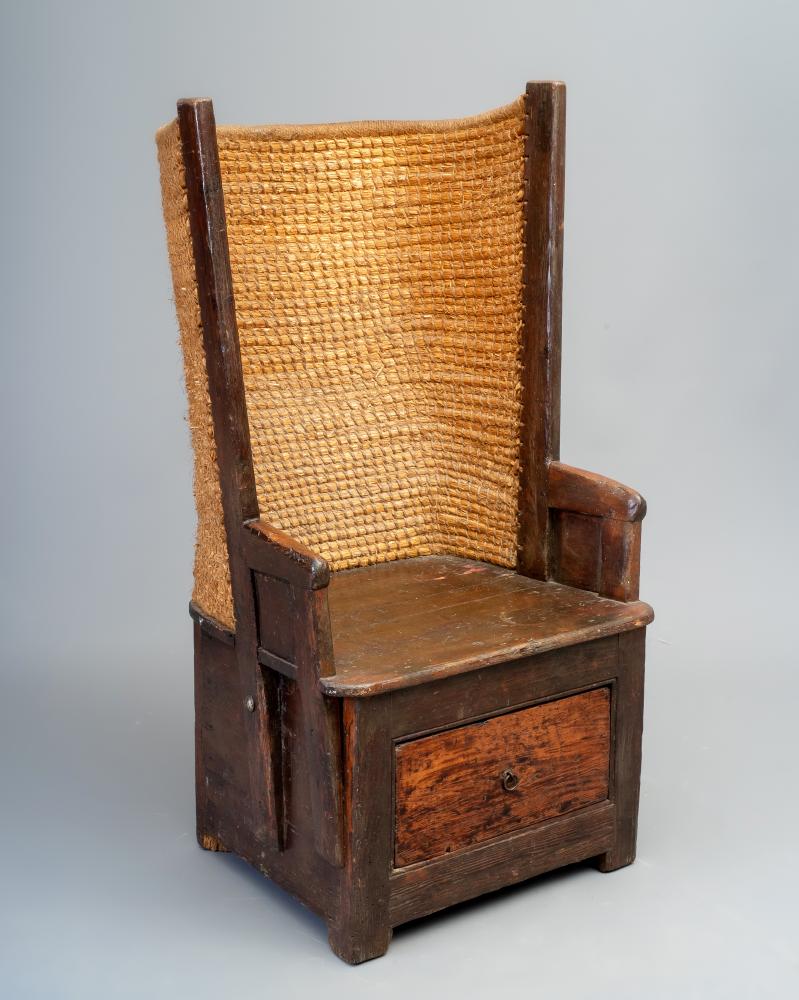 A PINE FRAMED ORKNEY CHAIR Image