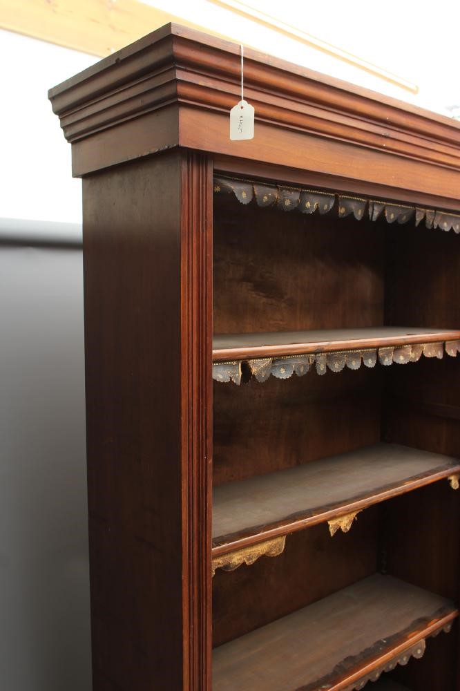 A VICTORIAN WALNUT OPEN BOOKCASE Image