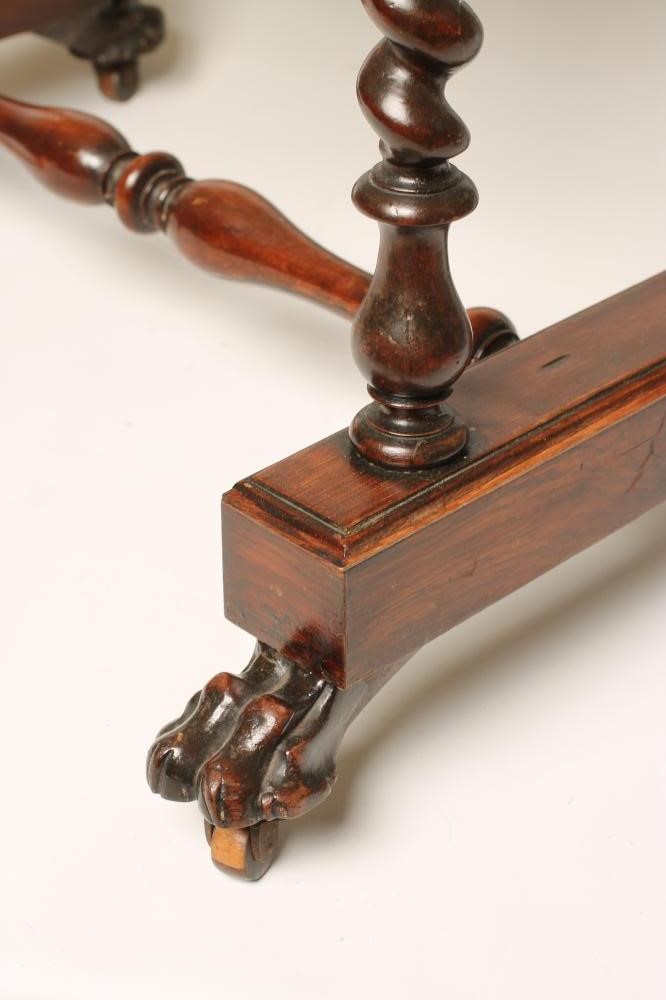 A ROSEWOOD GAMES/WORK TABLE Image