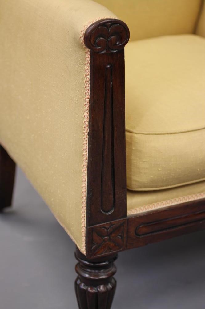 A WILLIAM IV MAHOGANY SHOW FRAME ARMCHAIR Image